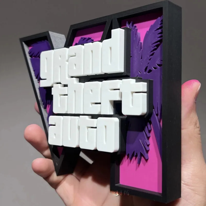 Logo 3D de GTA 6, Grand Theft  - Accessories For Your Gaming Room avis et prix