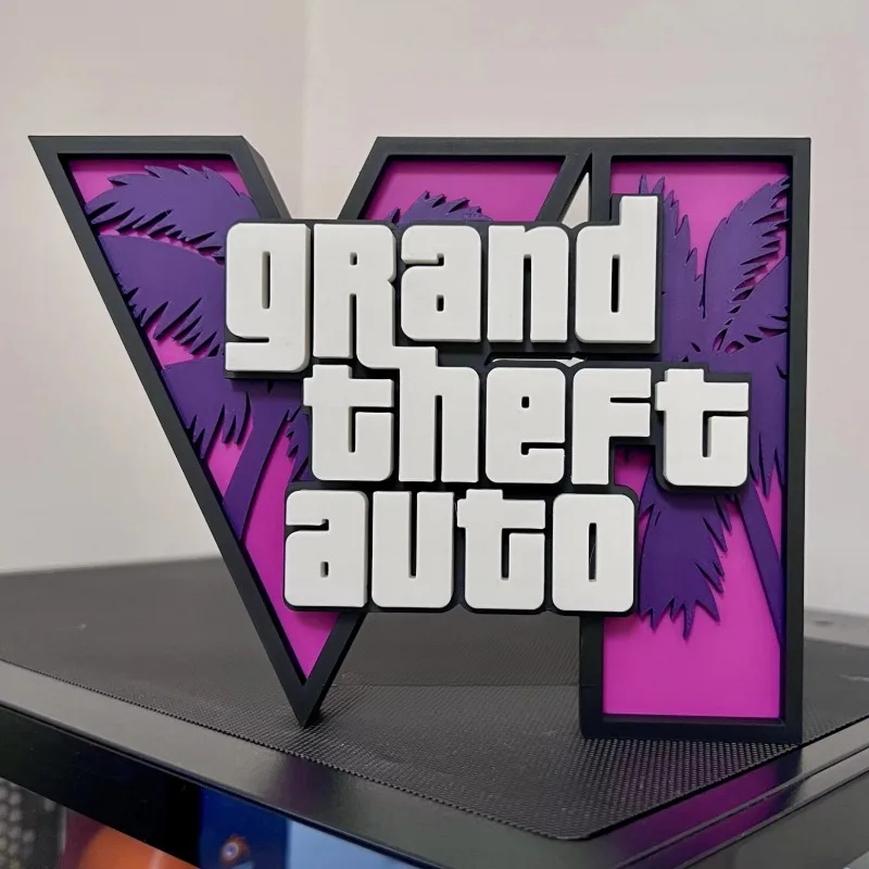 Logo 3D de GTA 6, Grand Theft  - Accessories For Your Gaming Room avis et prix